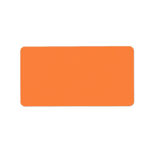 Etiqueta Fondo de color Naranja de mango listo para persona