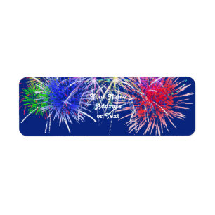 Etiqueta Fondo de Fireworks