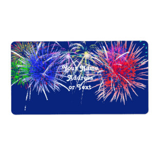 Etiqueta Fondo de Fireworks