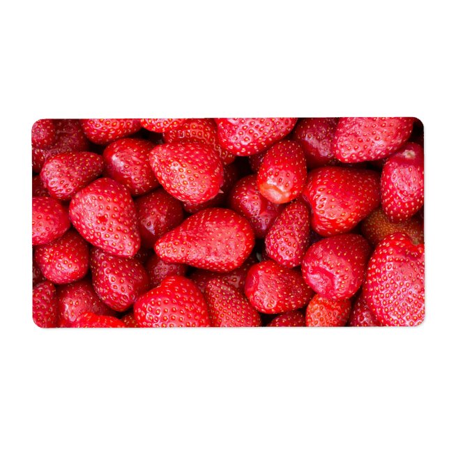 Etiqueta Fondo de fresas (Frente)