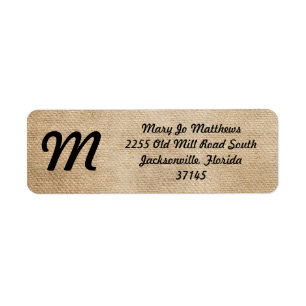 Etiqueta Fondo de la arpillera