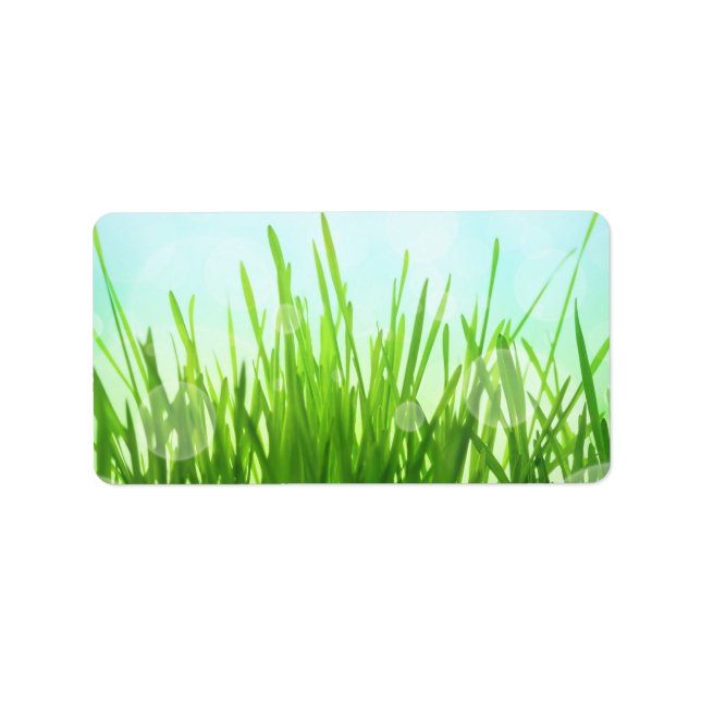 Etiqueta Fondo de la naturaleza del resumen de primavera (Frente)