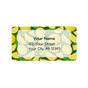 Etiqueta Fondo de limón