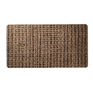 Etiqueta Fondo de lino del saco, estilo 2 del vintage