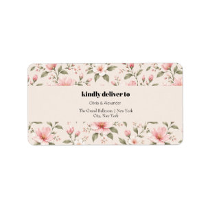 Etiqueta Fondo floral sin costuras de flor de cerezo rosa s
