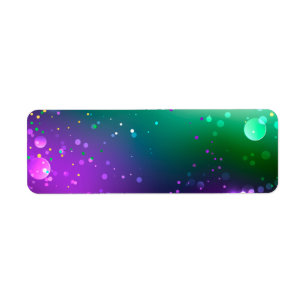 Etiqueta Fondo morado festivo Mardi Gras