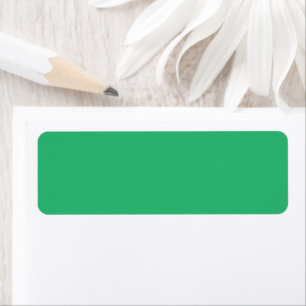 Etiqueta fondo verde con borde blanco