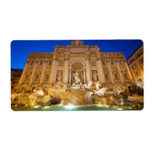 Etiqueta Fontana de Trevi