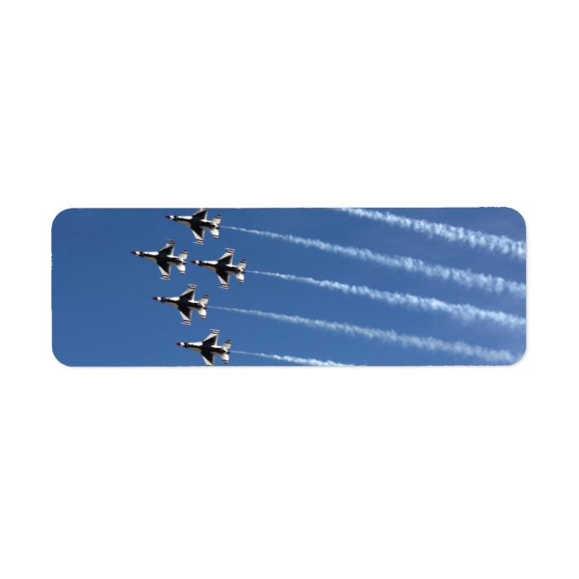Etiqueta Formación delta F-16 Thunderbirds (Frente)