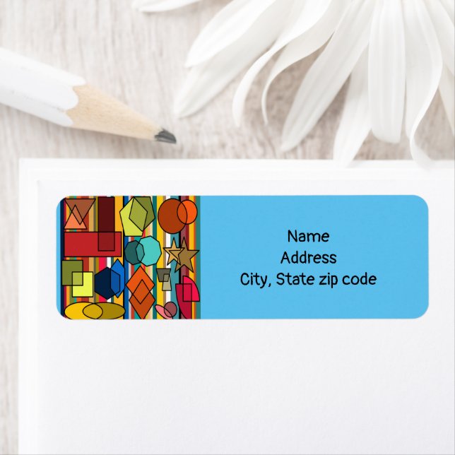 Etiqueta Formas y líneas de Bauhaus (In situ)