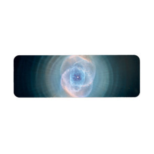 Etiqueta Foto de la Nebulosa del Ojo de Gato Azul