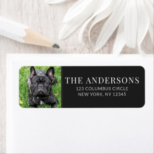 Etiqueta Foto de Mascota Personalizada con Dirección de Ret