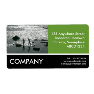 Etiqueta Foto de negocios - Piedras estampadas - Aguacate v