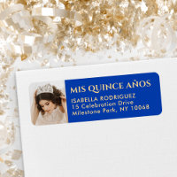 Foto de Quinceañera Dirección de Retorno Real Azul