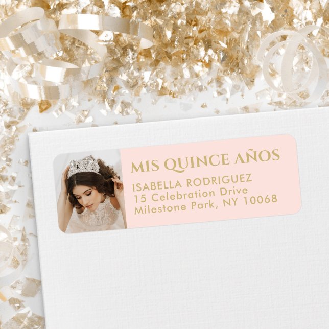 Etiqueta Foto de Quinceañera Dirección Rubor de Regreso Ros (Subido por el creador)