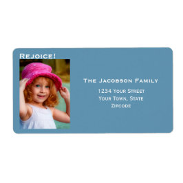 Etiqueta Foto minimalista Dirección de devolución de feriad