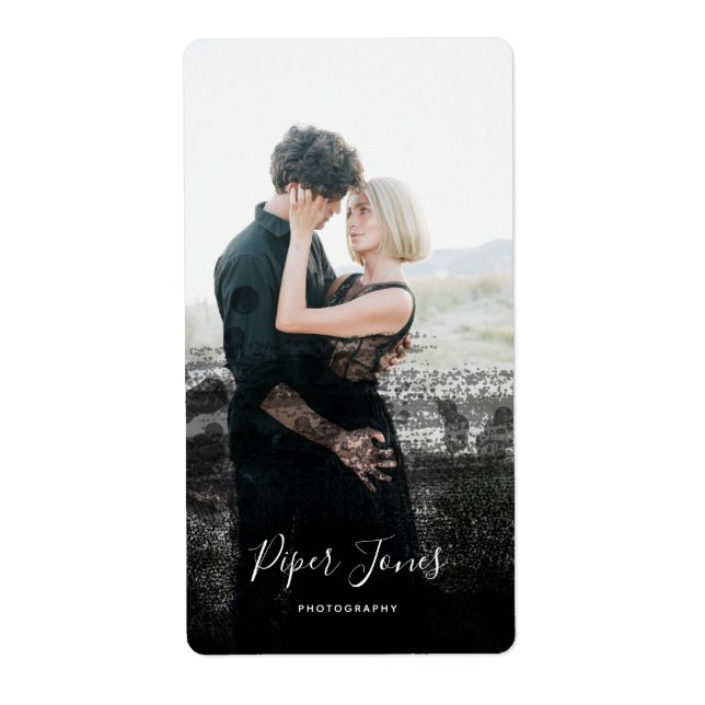 Etiqueta Fotografía de personalizado Fotógrafo abstracto ne (Frente)