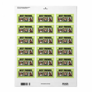 Etiqueta Fotos y color del mejor personalizado de amigos