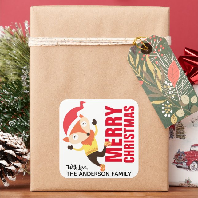 Etiqueta Fox de navidades (Vacaciones)