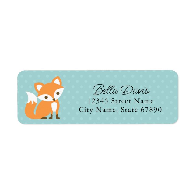 Etiqueta Fox Return Address Labels (Frente)