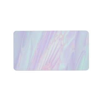 Etiqueta Fractal de patrón Pastel - Estilo de la cubierta m