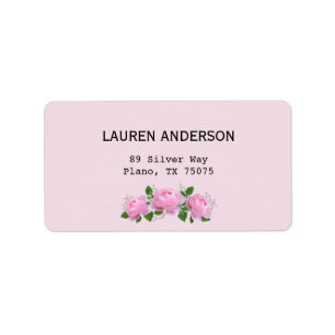 Etiqueta Fragrant Pink Roses,