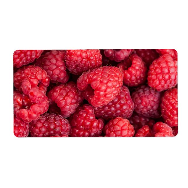 Etiqueta Frambuesas rojas frescas (Frente)