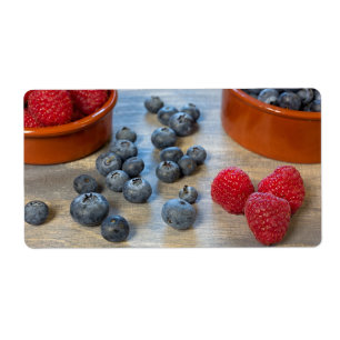 Etiqueta Frambuesas y arándanos