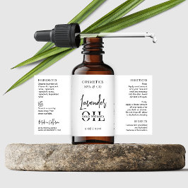 Etiqueta Frasco cosmético minimalista alrededor del product