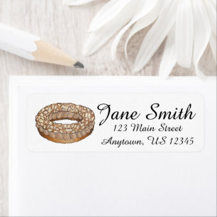 Etiqueta Fresa Fraisier Cake Pastelería Francesa Chef Bakú