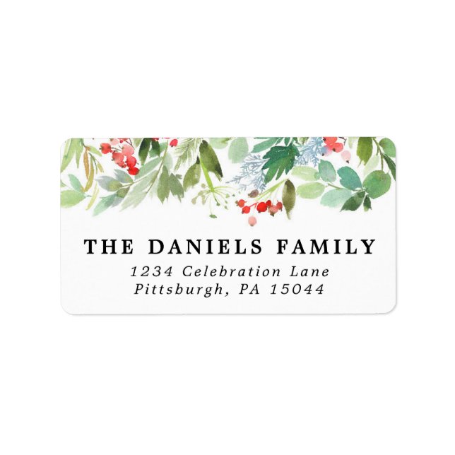 Etiqueta Fresas de invierno y vegetación acuáticas (Frente)