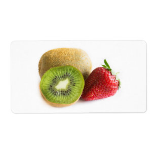 Etiqueta Fresas y kiwi