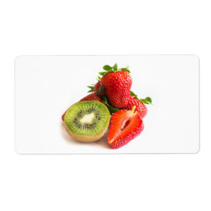 Etiqueta Fresas y kiwi