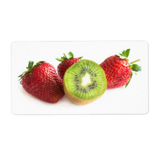 Etiqueta Fresas y kiwi