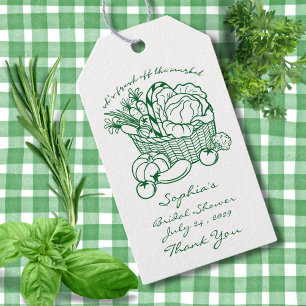 Etiqueta Fresh Off The Market Bridal Shower Favors
