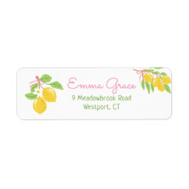 Etiqueta Freshly Graduated Lemon Labels