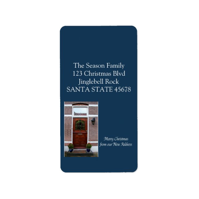 Etiqueta From our new Home Christmas Wreath (Frente)