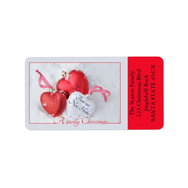 Etiqueta From our new Home Heart ornaments (Frente)