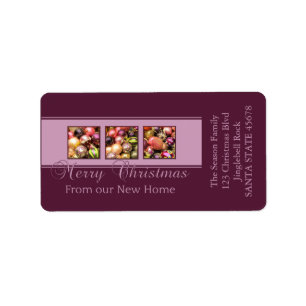 Etiqueta From our new Home pastel ornaments