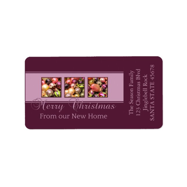 Etiqueta From our new Home pastel ornaments (Frente)