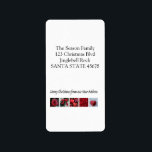 Etiqueta From our new Home winter collage<br><div class="desc">After all the work and stress, tell them you have a new address! There is no better ( and easier!) way to spread the news than adding this label to your Christmas post. There are many different designs available, so pick the design and wording you like. There are also matching...</div>