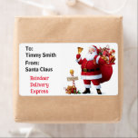 Etiqueta From Santa Claus Personalize Child's Name Gift Lab<br><div class="desc">From Santa Claus Personalize Child's Name Gift Label</div>