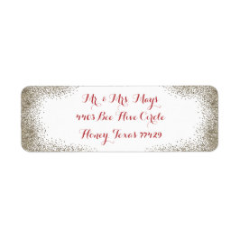 Etiqueta Frontera simple de champagne