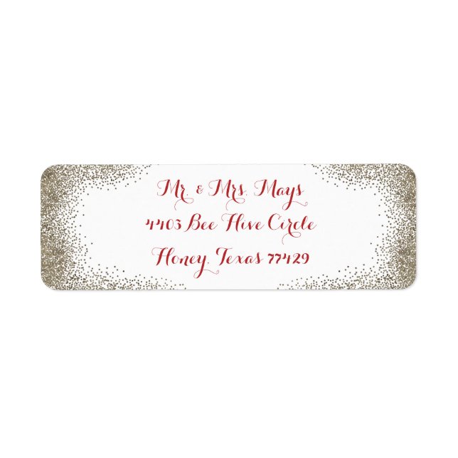 Etiqueta Frontera simple de champagne (Frente)