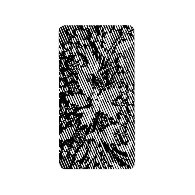 Etiqueta Frosted Winter Snowdrop Floral Arrangement (Frente)