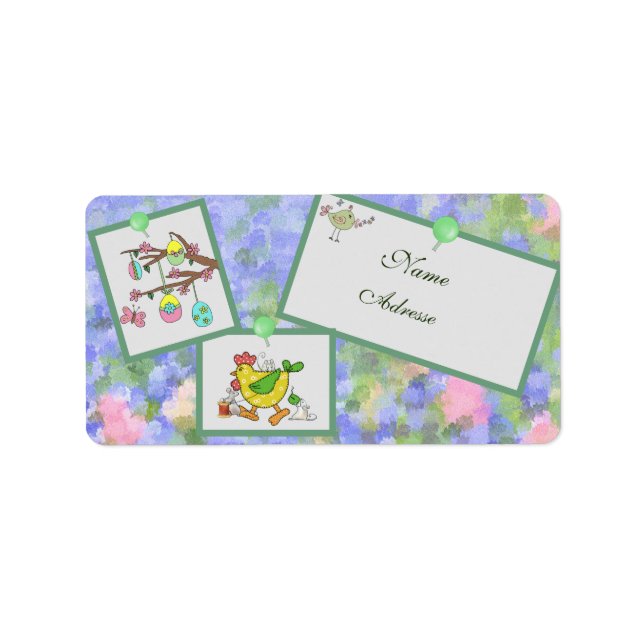Etiqueta Frühling adressaufkleber (Frente)