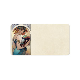 Etiqueta Fruit by Alfons Mucha 1897