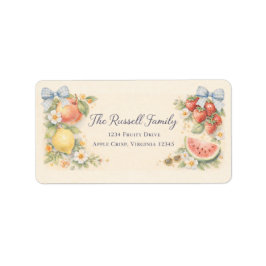 Etiqueta Fruity Address Label