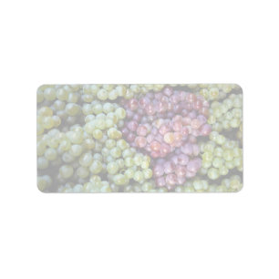 Etiqueta Fruta deliciosa de las uvas