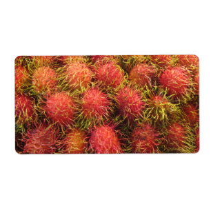 Etiqueta Fruta tropical de Rambutan